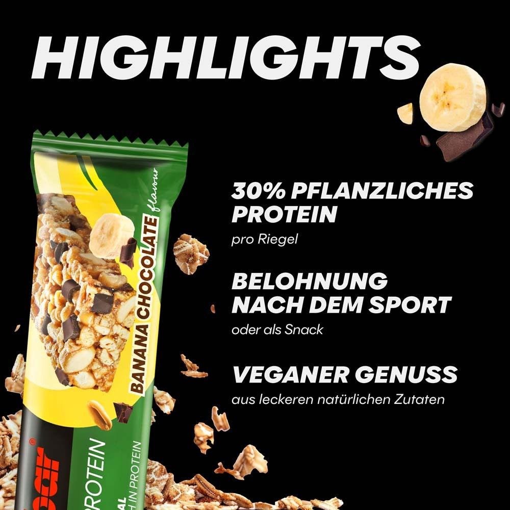 Barre Powerbar Natural Protein : 30% de protéines végétales, plaisir vegan.