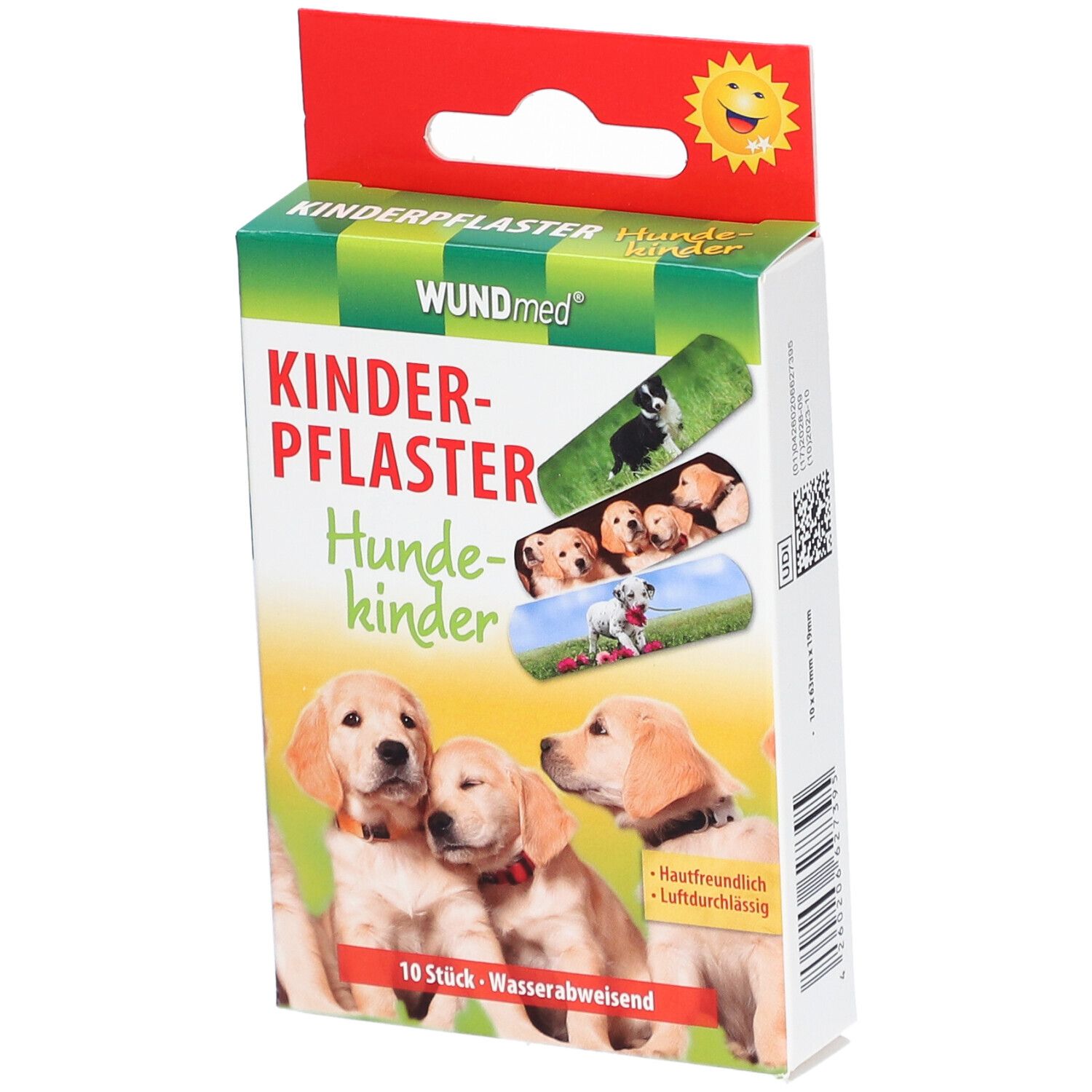 Pansements Wundmed pour enfants Chiens-Enfants 10 pièces, hydrofuges, hypoallergéniques.
