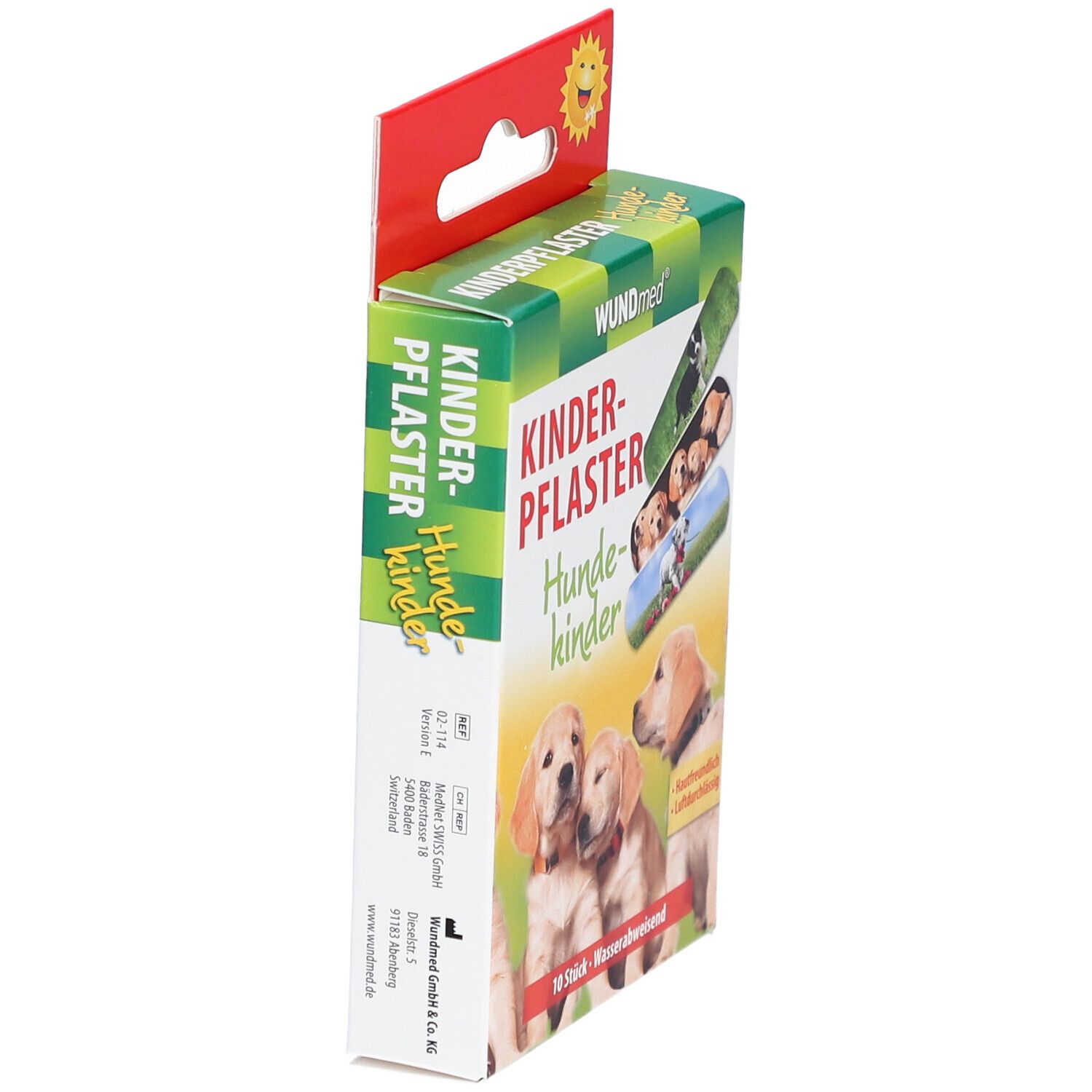 Pansements Wundmed pour enfants Chiens-Enfants 10 pièces, hydrofuges, hypoallergéniques.