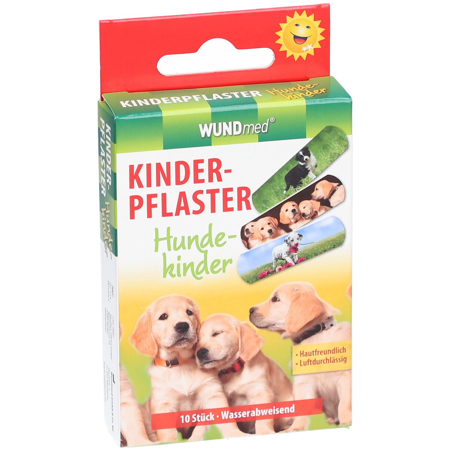 Pansements Wundmed pour enfants Chiens-Enfants 10 pièces, hydrofuges, hypoallergéniques.