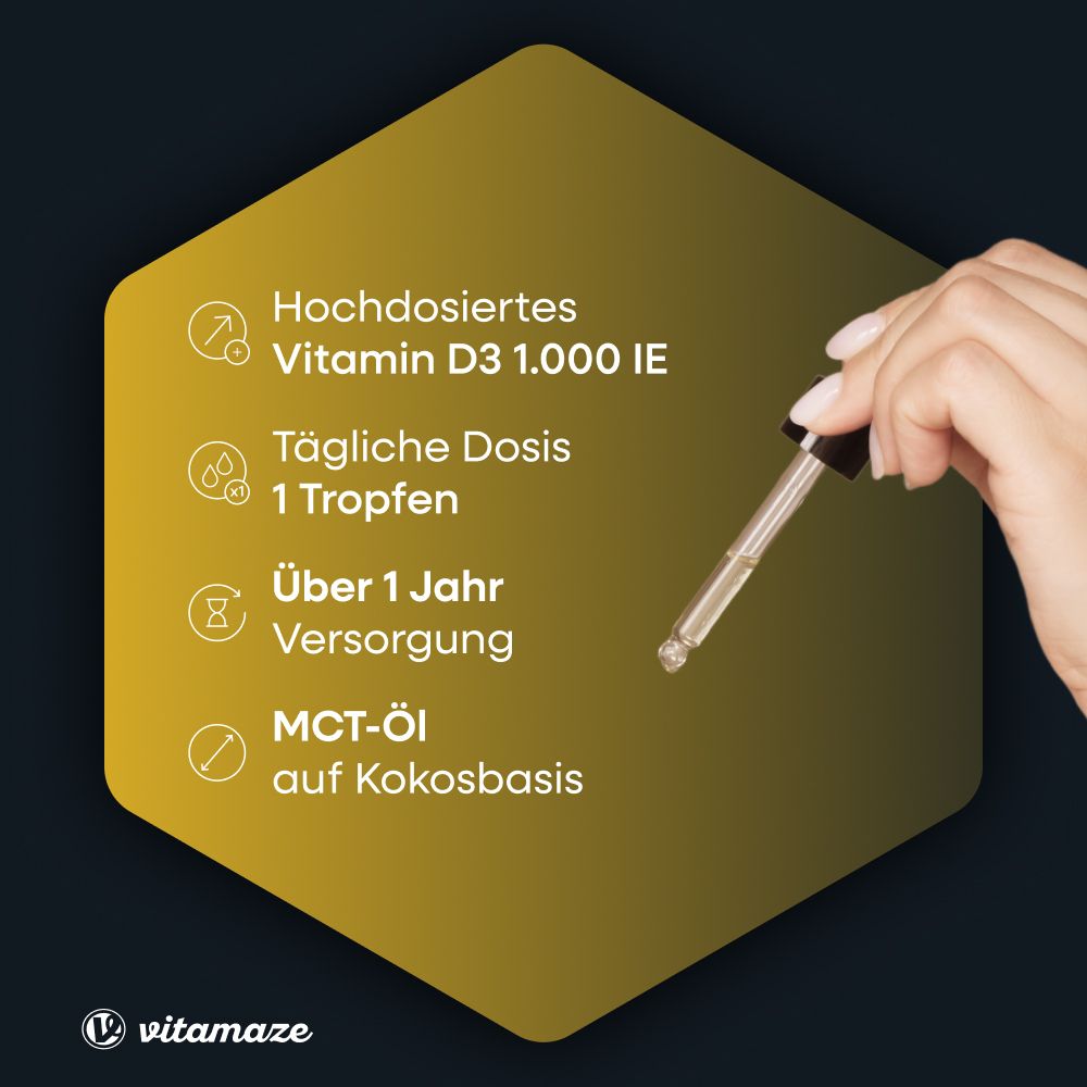 Vitamaze Vitamine D3 Gouttes 1000 U.I.