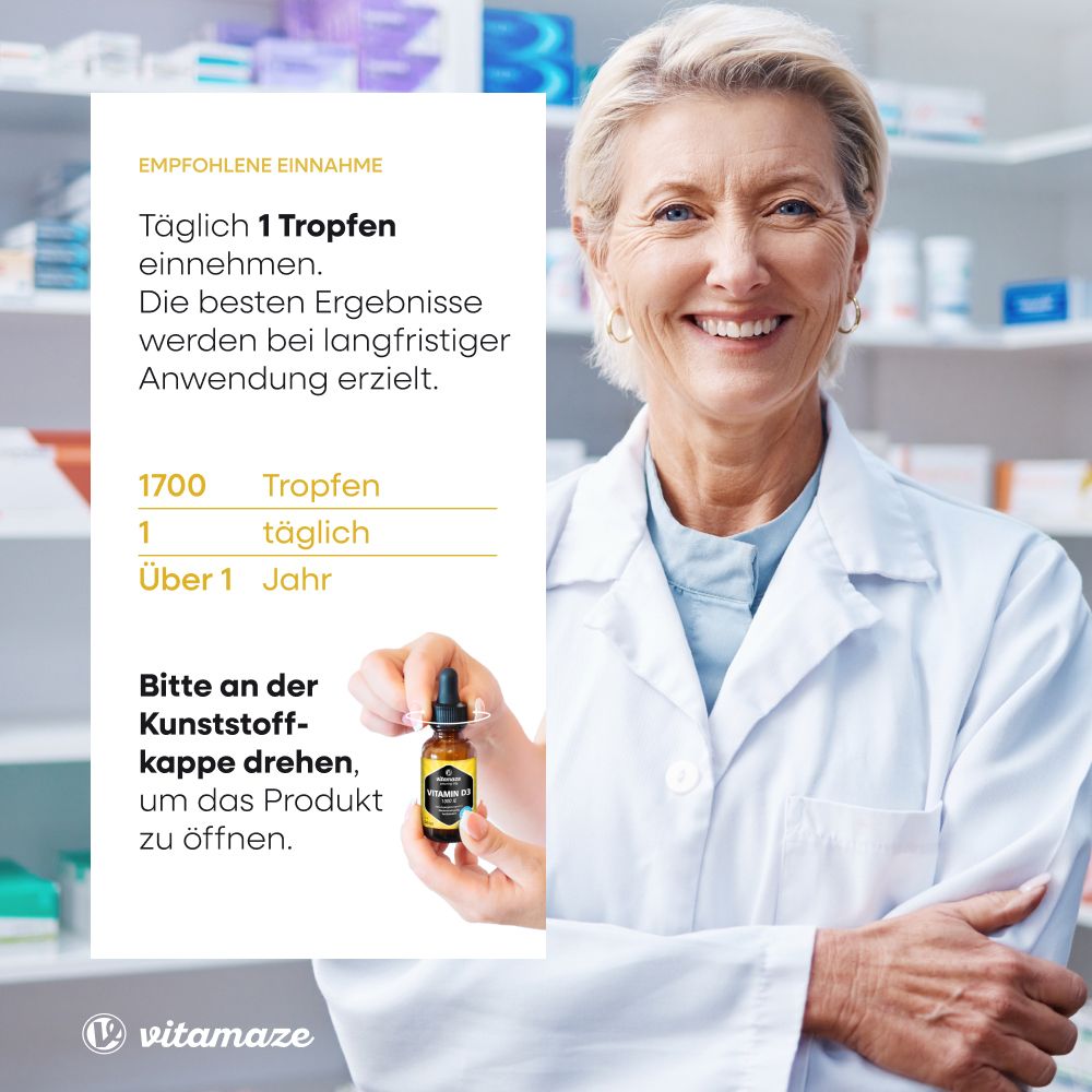 Vitamaze Vitamine D3 Gouttes 1000 U.I.