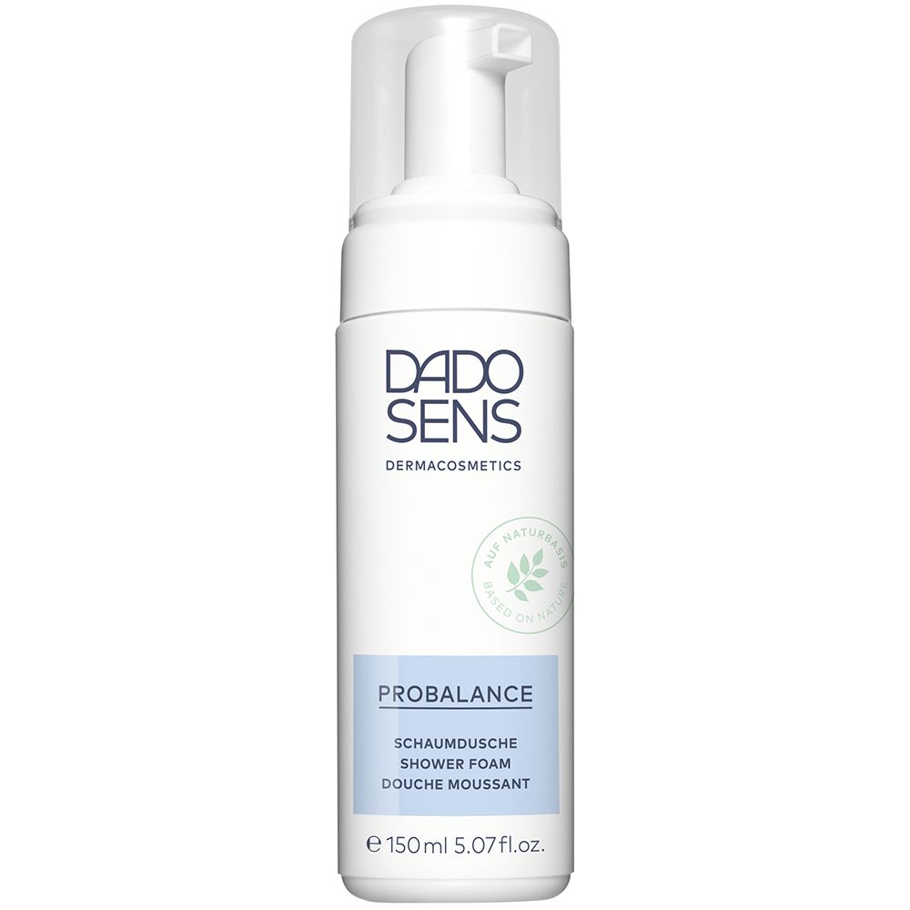 Flacon blanc DADO SENS. PROBALANCE Schaumdusche. 150ml. Pompe transparente.