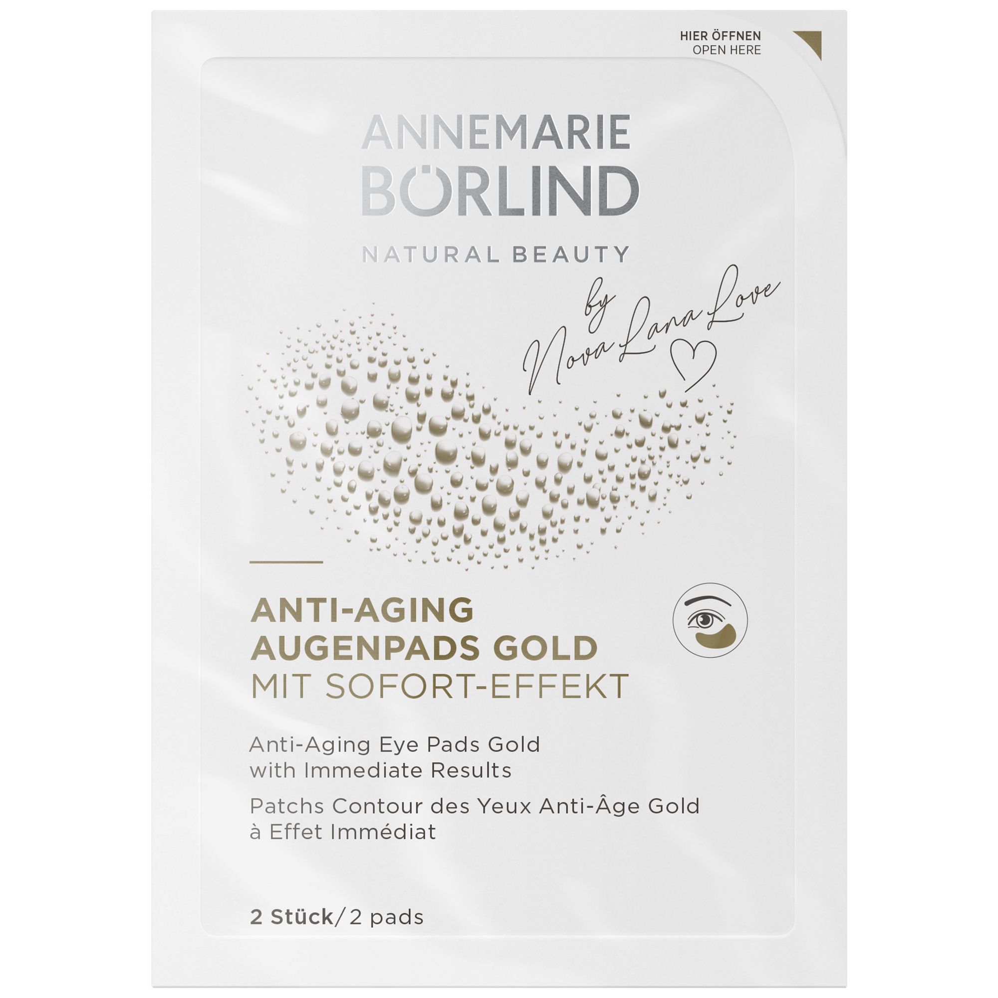 ANNEMARIE BÖRLIND ANTI-AGING Pads pour les yeux Or