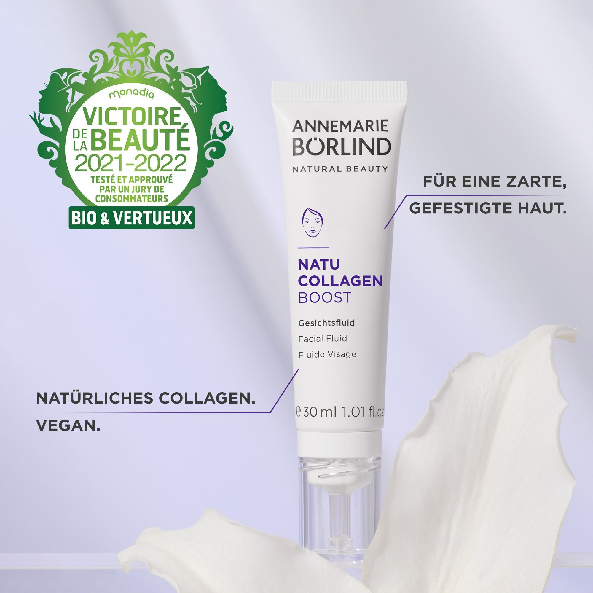 ANNEMARIE BÖRLIND NATU COLLAGEN BOOST Fluide pour le visage