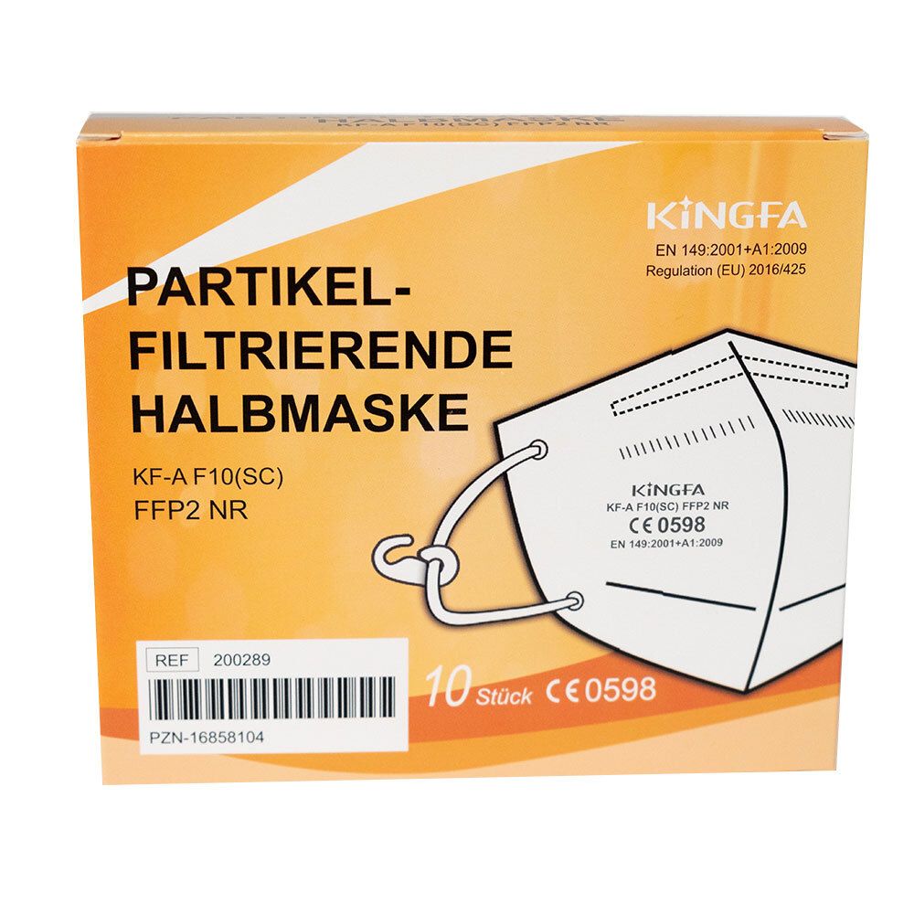 Masque protection visage FFP2 NR 10 pièces