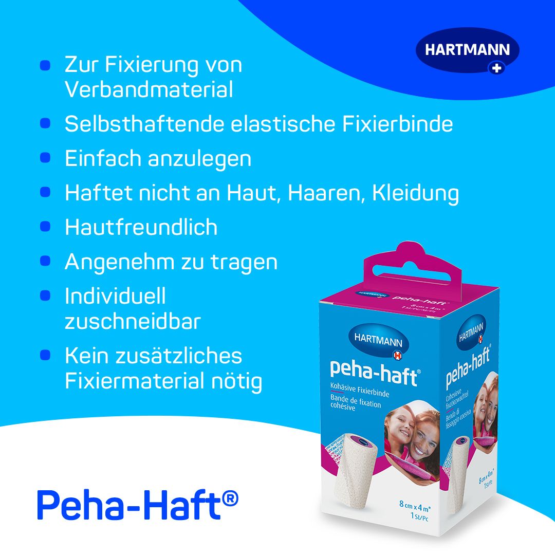 Peha-haft® Bandage de fixation sans latex 8 cm x 4 m