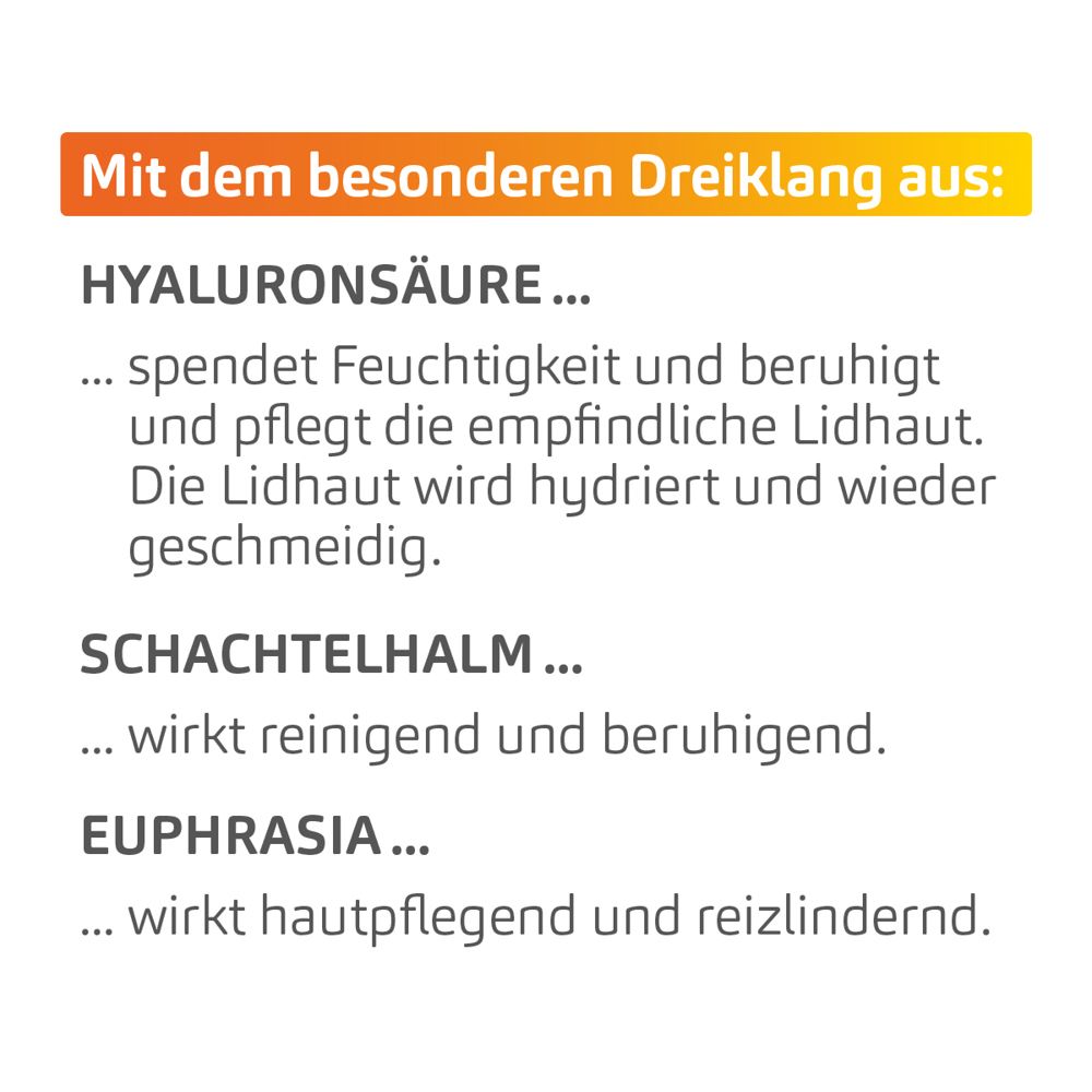Ingrédients POSIFORLID® : Acide hyaluronique, prêle, euphraise.