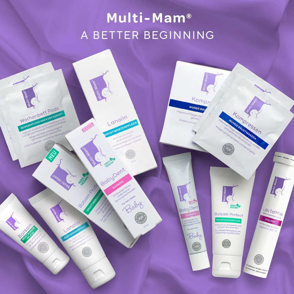 Dos de l'emballage Multi-Mam Balsam Protect. Texte en français.