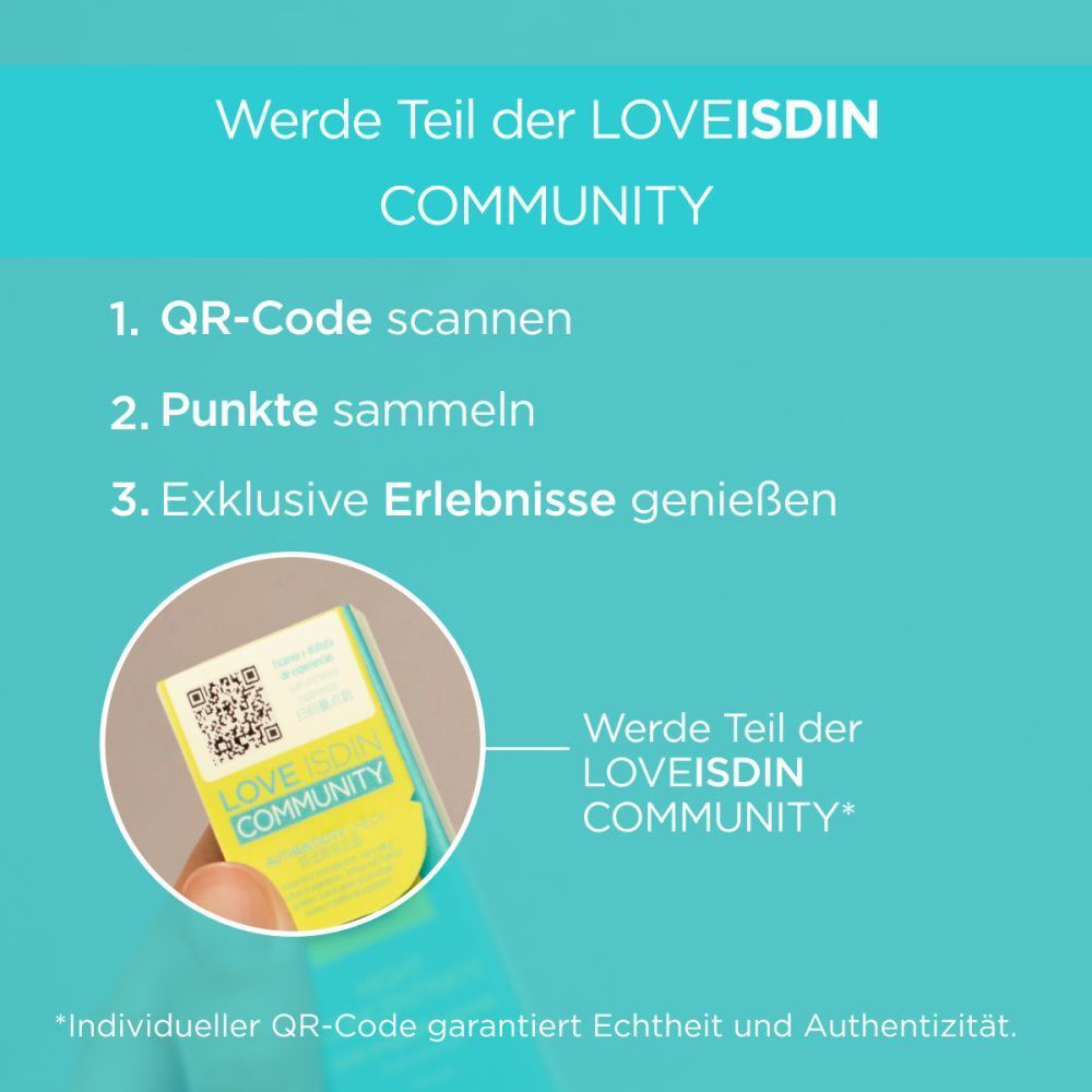 Carte avec code QR. Texte : Rejoignez la communauté LOVEISDIN.