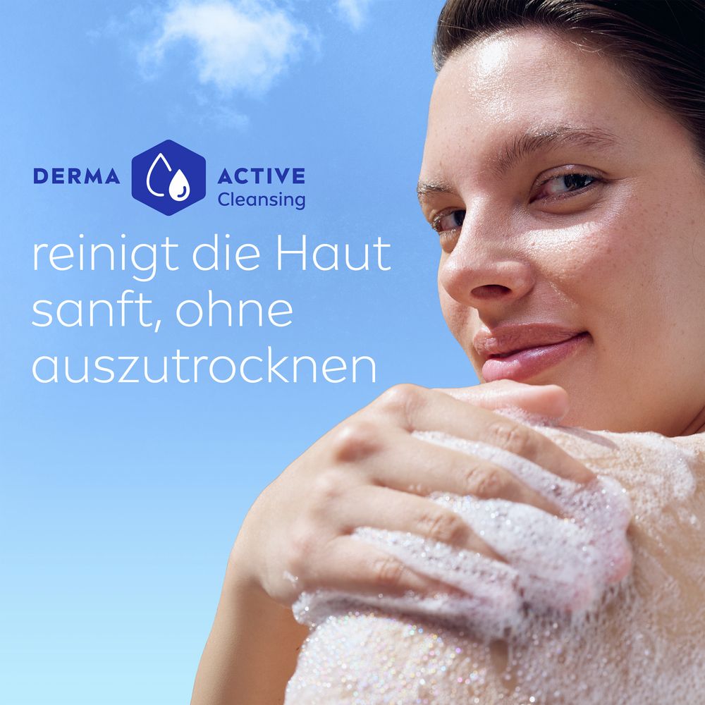 L'huile de douche NIVEA nettoie la peau en douceur, sans la dessécher. Testé dermatologiquement.