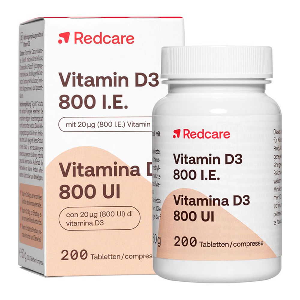 Redcare Vitamine D3 800 I.U.