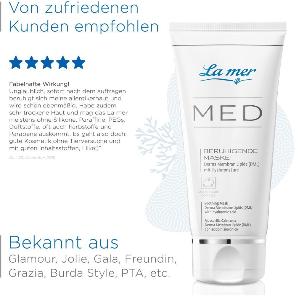 Image du produit. Texte : Recommandé par des clients satisfaits. Évaluation : 5 étoiles. Connu de Glamour, Jolie, Gala, etc.