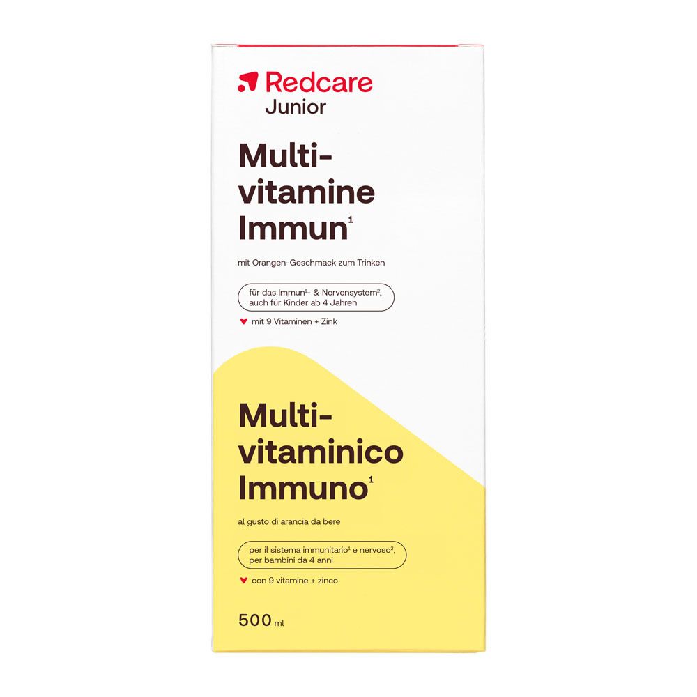 Boîte pour sirop Redcare Junior Multivitamin Immun, 500ml.