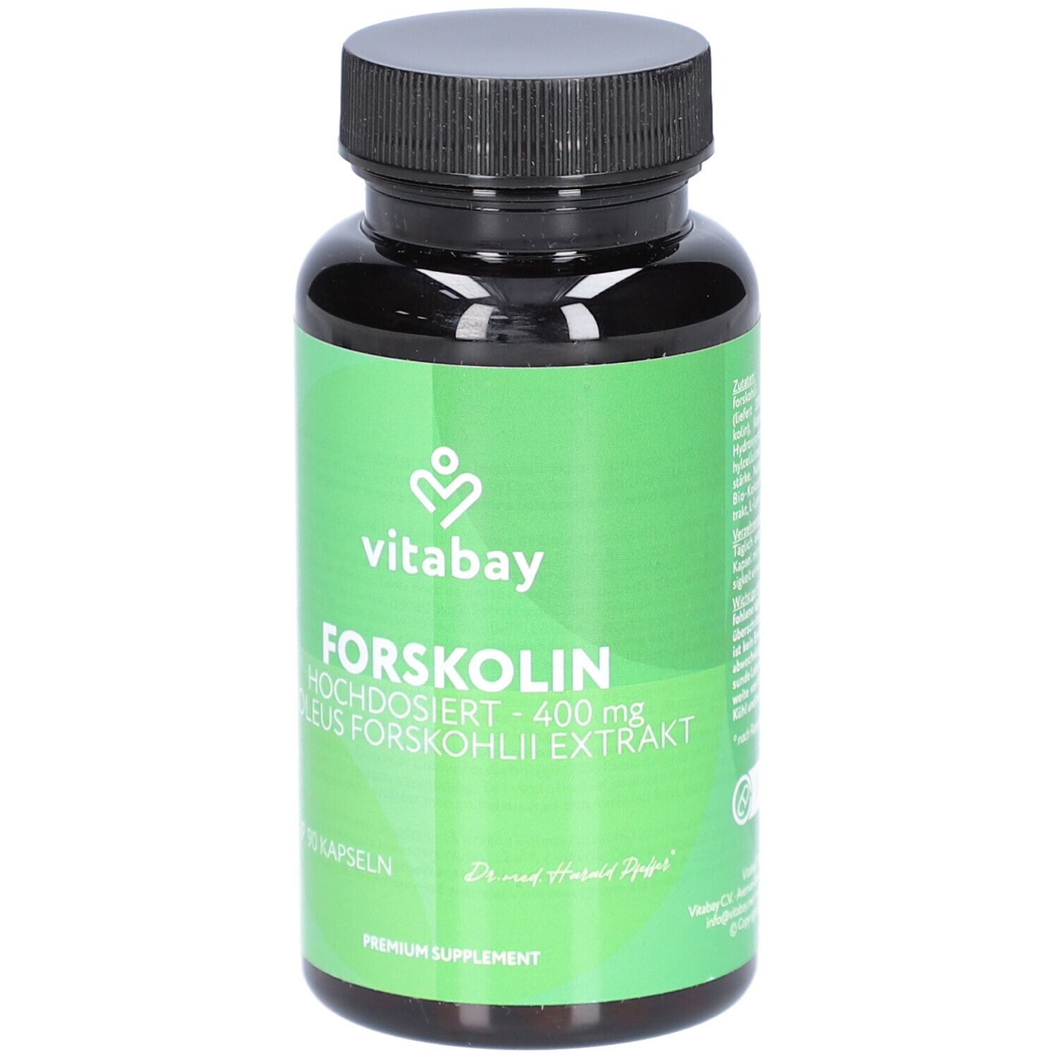 Boîte de capsules Vitabay Forskolin, 90 capsules.