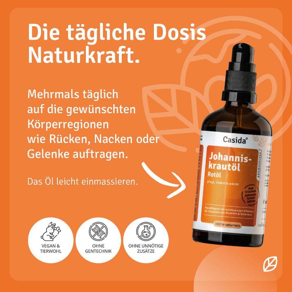 Flacon de produit avec texte : La dose quotidienne de force naturelle. Végétalien, sans génie génétique, sans additifs inutiles.
