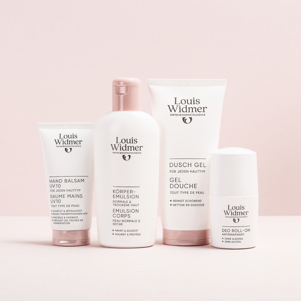 Tube Louis Widmer Soft Shampoo & Conditioner, non parfumé, pour cuir chevelu sensible.