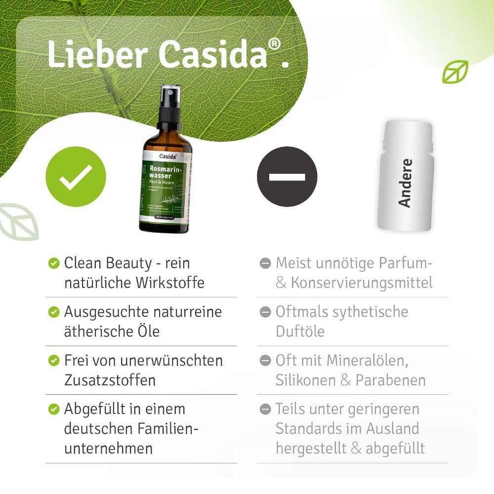 Flacon à côté d'un autre flacon. Texte: Beauté propre, ingrédients actifs naturels, huiles essentielles, sans additifs.