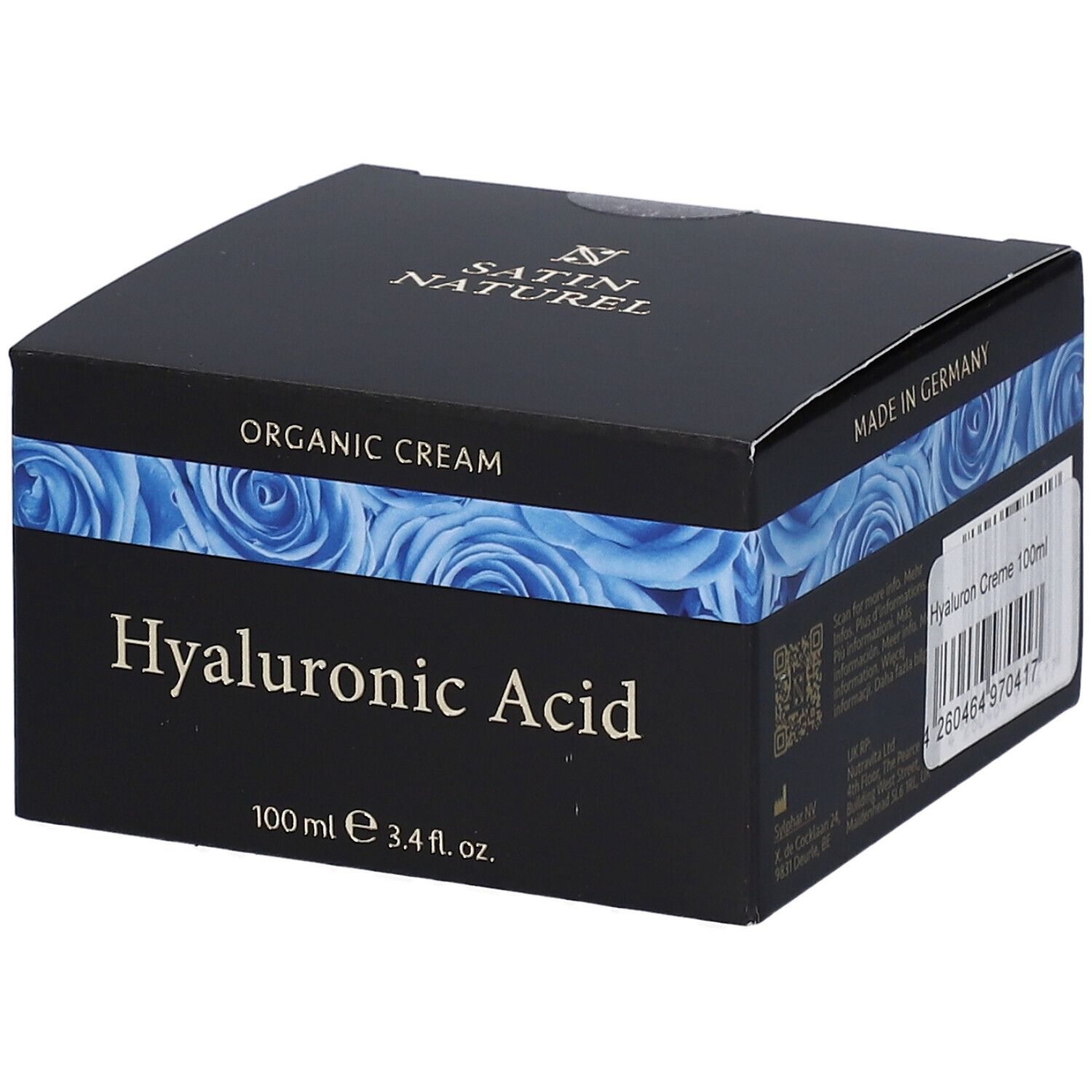 SATIN NATUREL Crème à l'acide hyaluronique bio