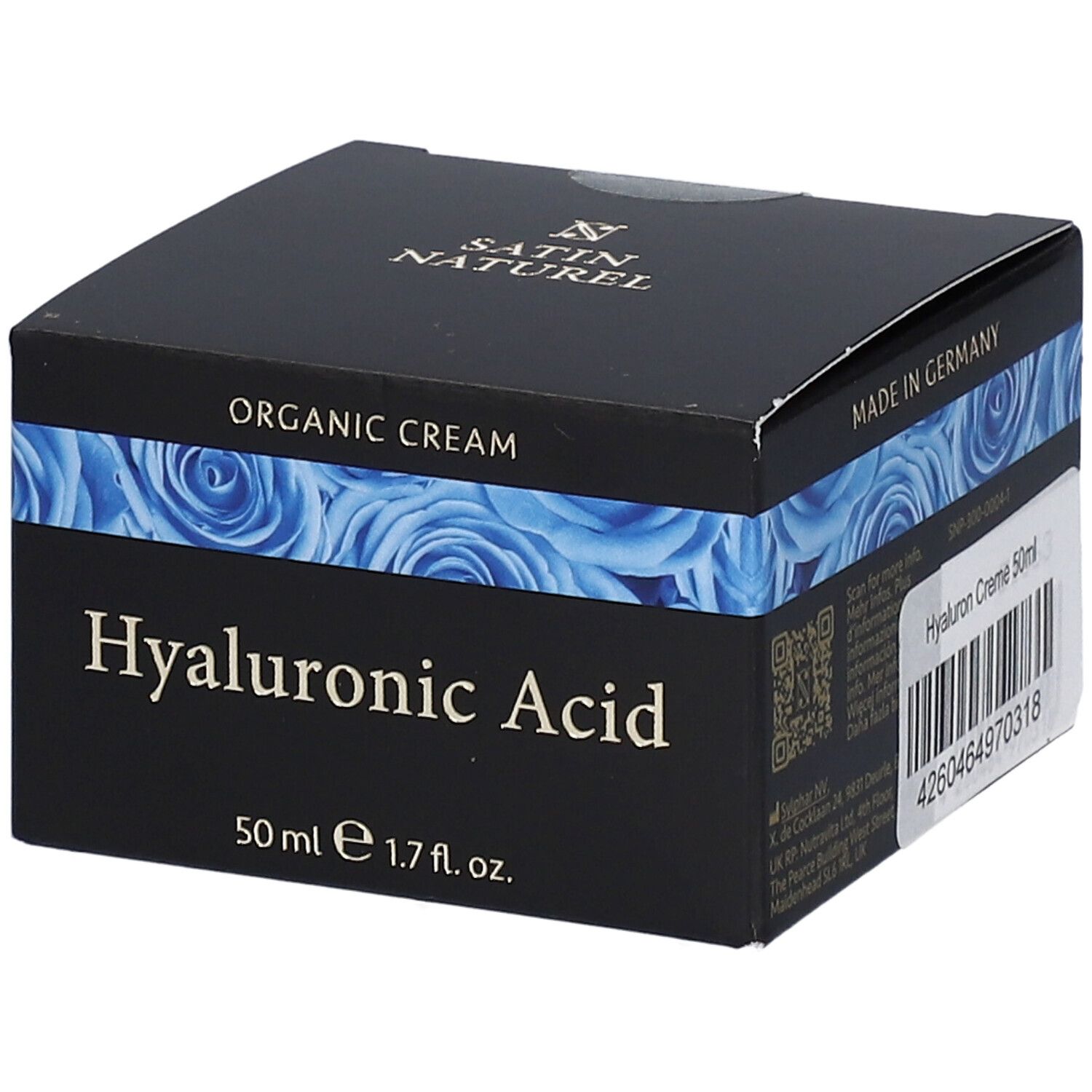SATIN NATUREL Crème à l'acide hyaluronique bio