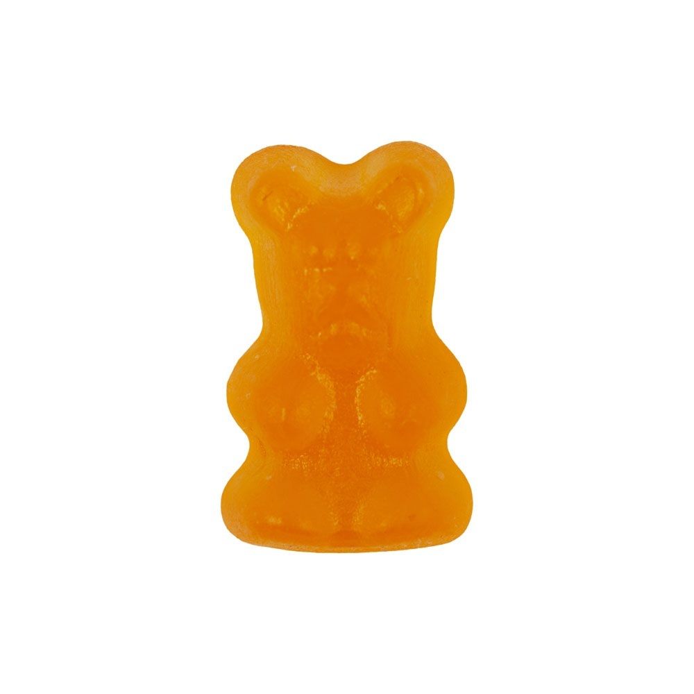 Un unique ourson multivitaminé orange.