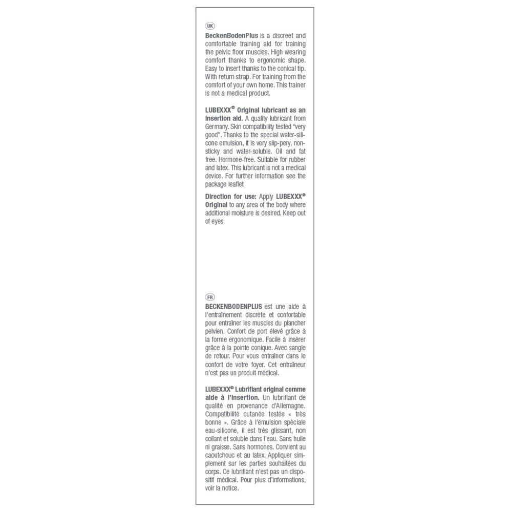Texte sur fond blanc. Description de l'appareil d'entraînement et du lubrifiant. Informations d'utilisation.