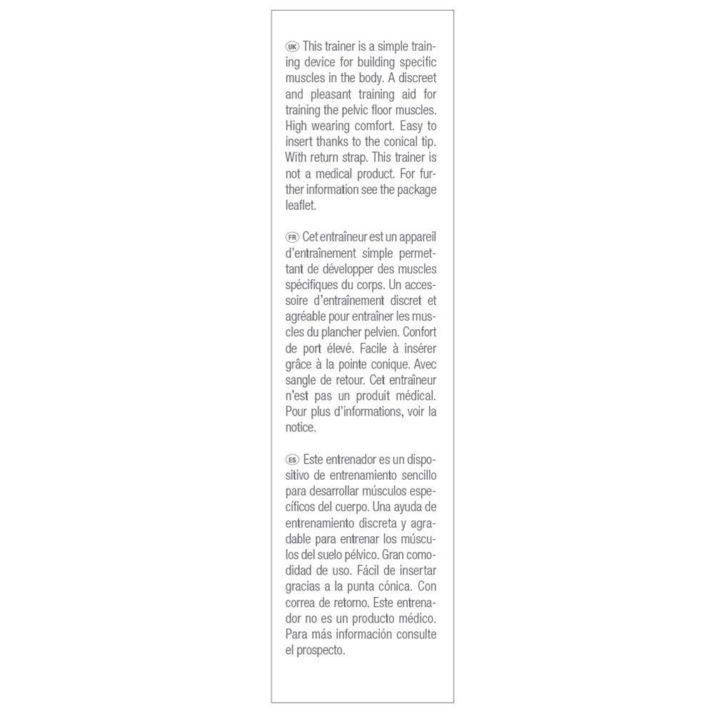 Texte sur l'emballage en anglais, français et espagnol. Description du produit et de son utilisation.