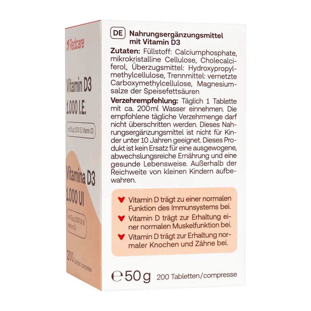 Redcare Vitamine D3 1000 UI