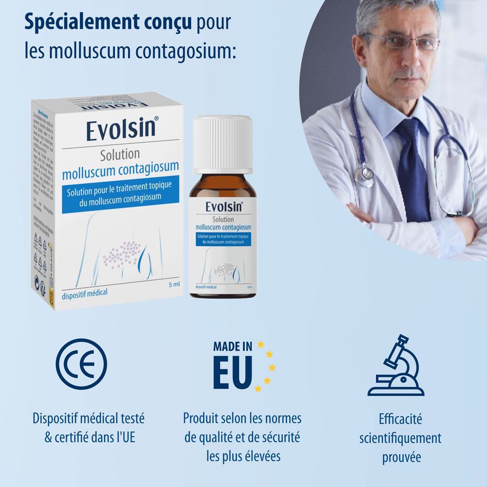 Evolsin : dispositif médical certifié CE, fabriqué dans l'UE.
