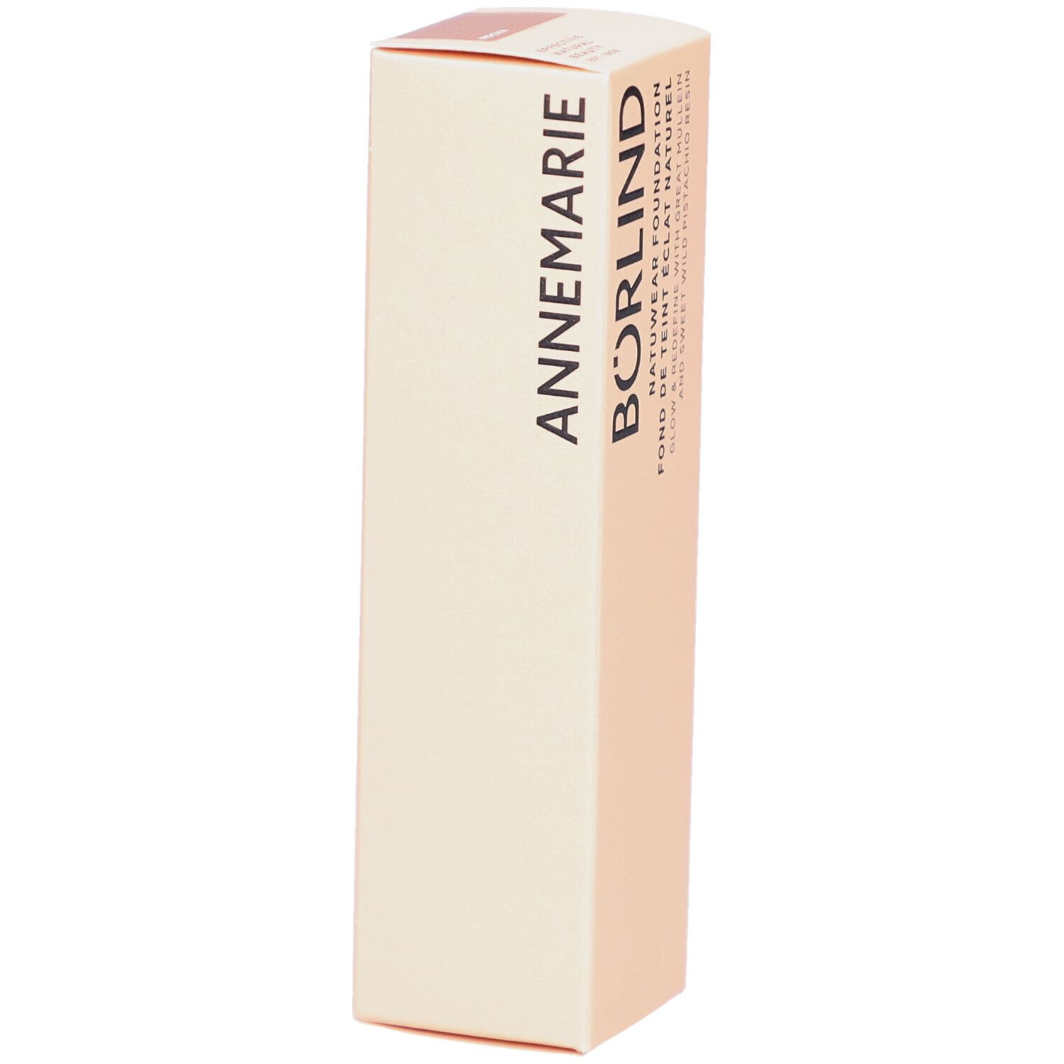 Fond de teint Natuwear ANNEMARIE BÖRLIND. Boîte beige. Nom du produit et marque visibles.