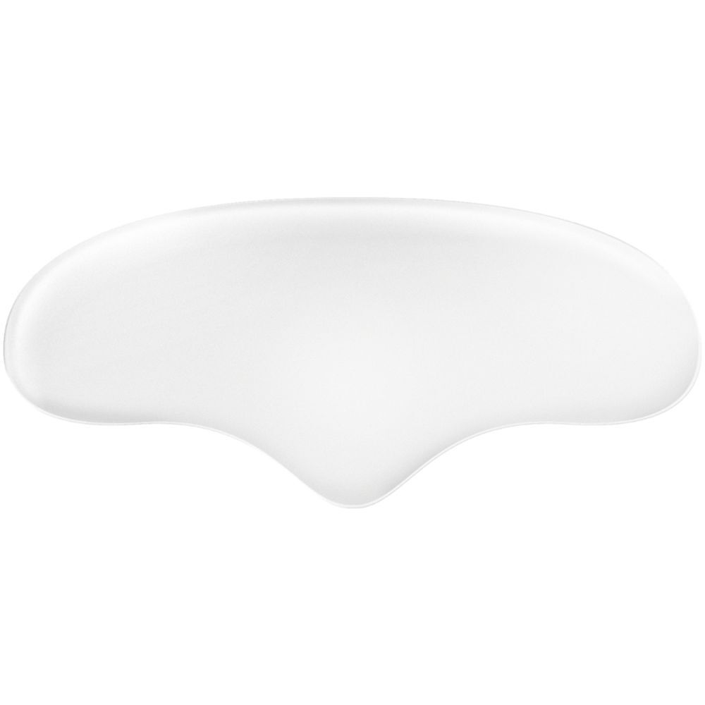 Tampon frontal ovale clair en silicone. Découpe en forme de goutte en bas. Pour le front.