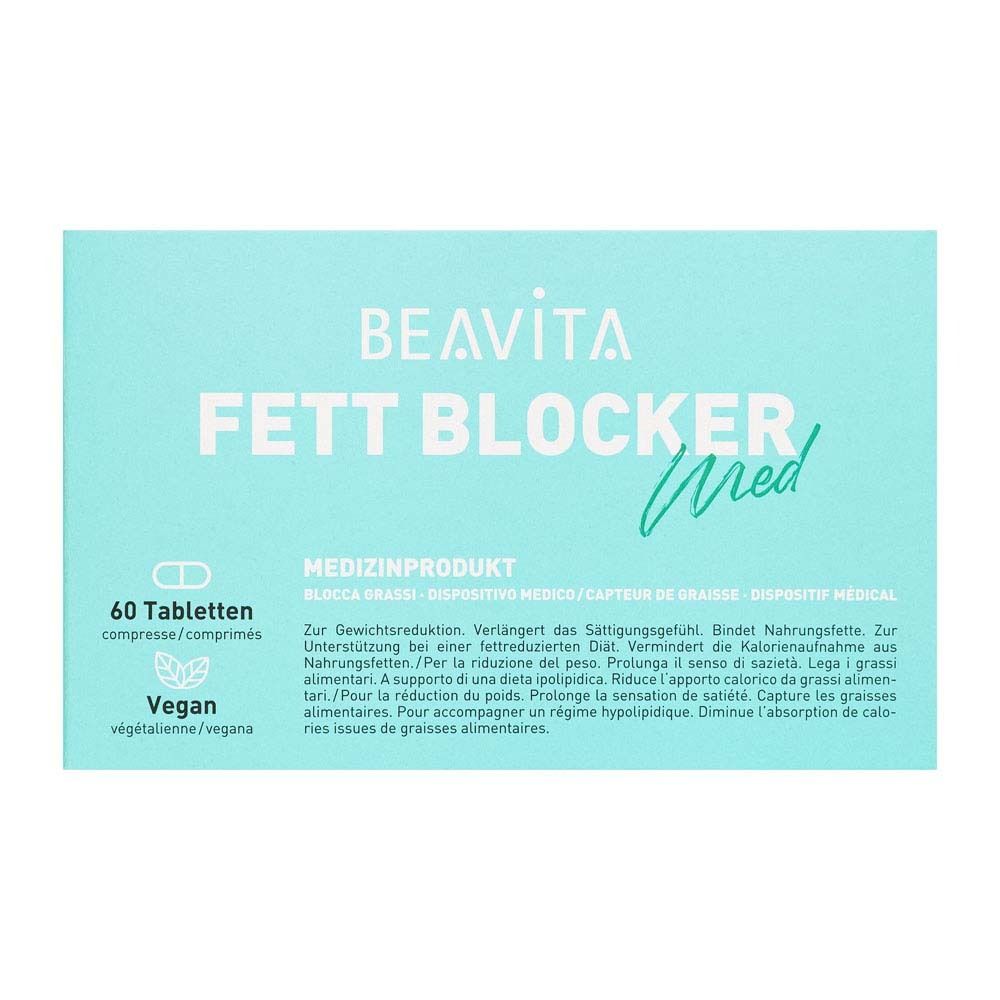 BEAVITA Fett Blocker Med Produit médical avec 60 comprimés, vegan.