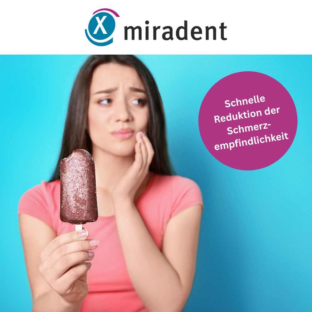 Femme avec glace. Texte : Réduction rapide de la sensibilité à la douleur.