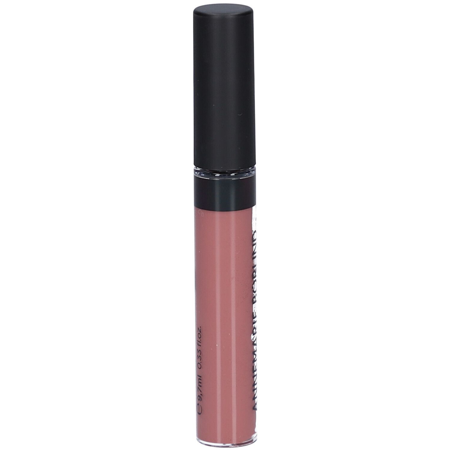 Gloss à lèvres avec bouchon noir. Couleur: Nude. Inscription: ANNEMARIE BÖRLIND. Gloss volumateur.