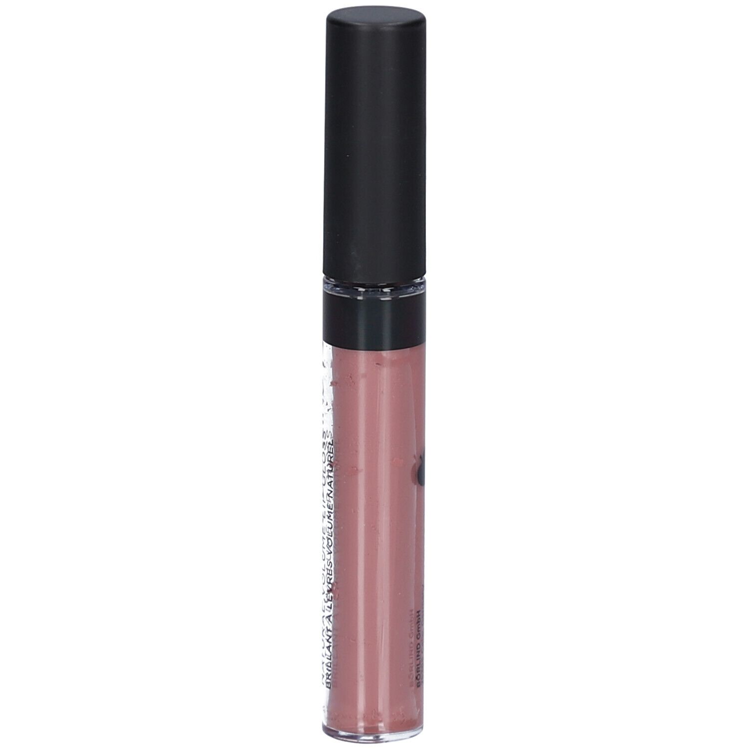 Gloss à lèvres avec bouchon noir. Couleur: Nude. Inscription: ANNEMARIE BÖRLIND. Gloss volumateur.
