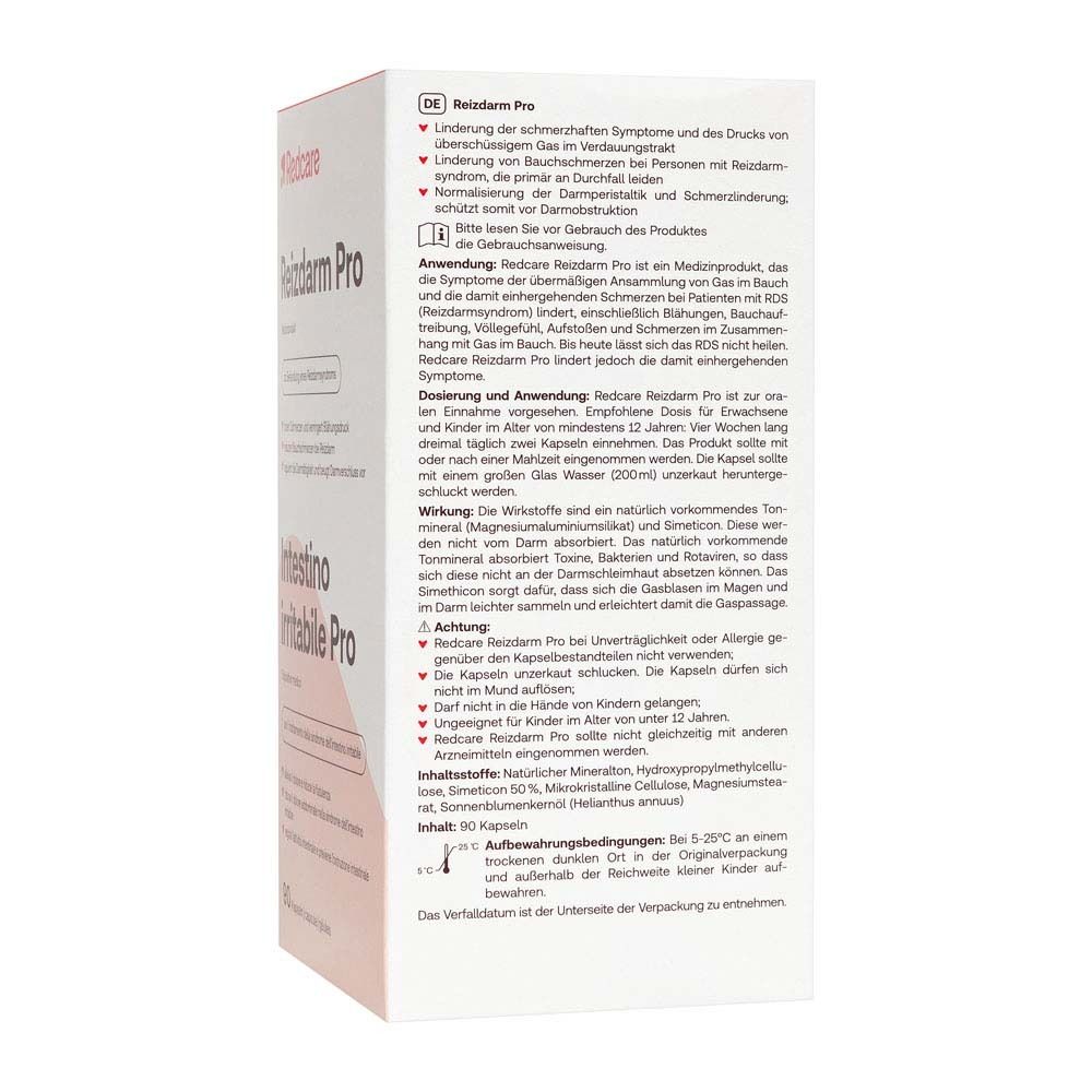 Dos de l'emballage du produit. Texte en allemand, informations sur l'utilisation, les ingrédients et les avertissements.