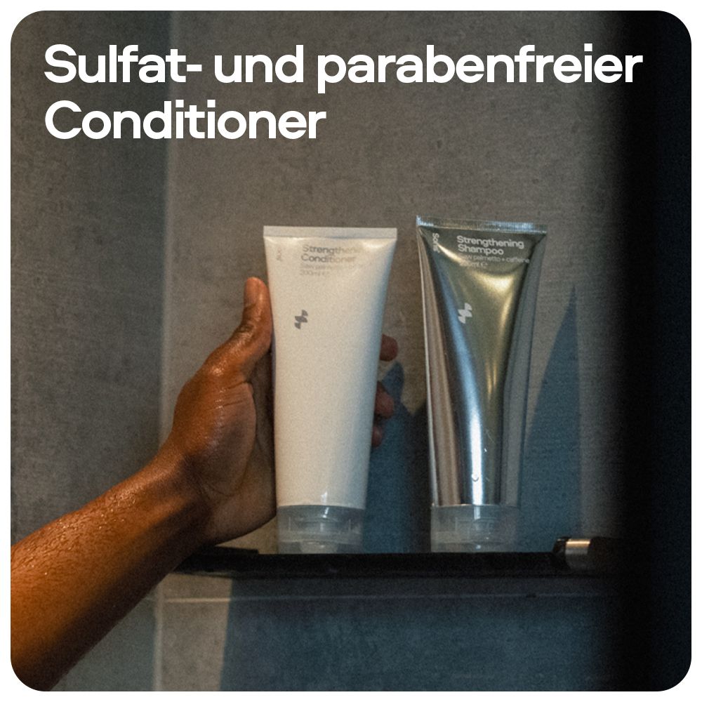 Deux tubes de revitalisant. Texte: Revitalisant sans sulfate et sans parabène. Main.