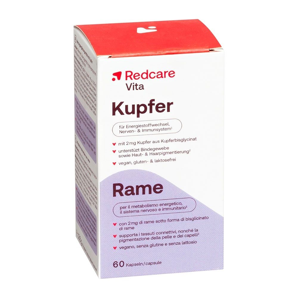 Emballage Redcare Vita Kupfer de 60 gélules.