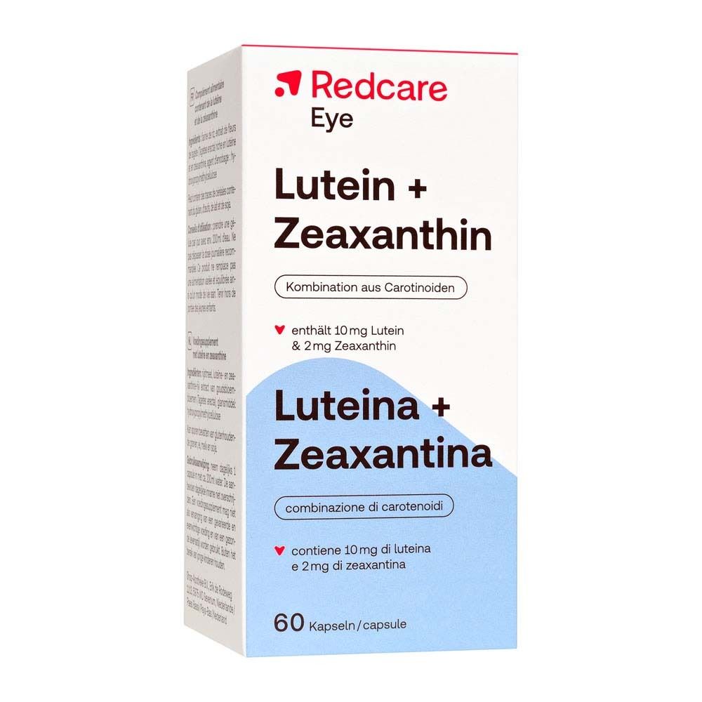 Boîte Redcare Eye Lutein + Zeaxanthin. 60 gélules.