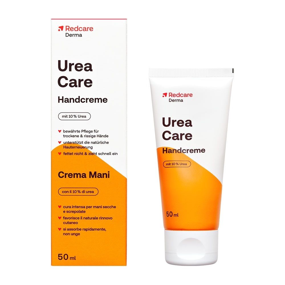 Tube et emballage de la crème pour les mains Redcare Derma Urea Care, 50ml.