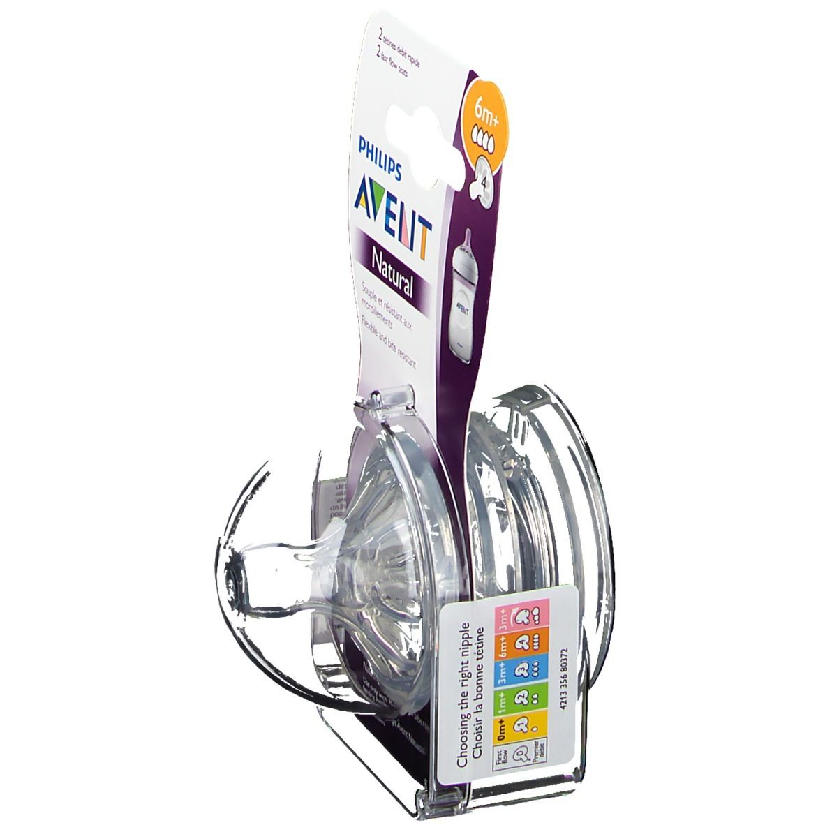 Avent – SCF652/27 – Tétine Natural 1 mois et + (Débit lent) main image 0