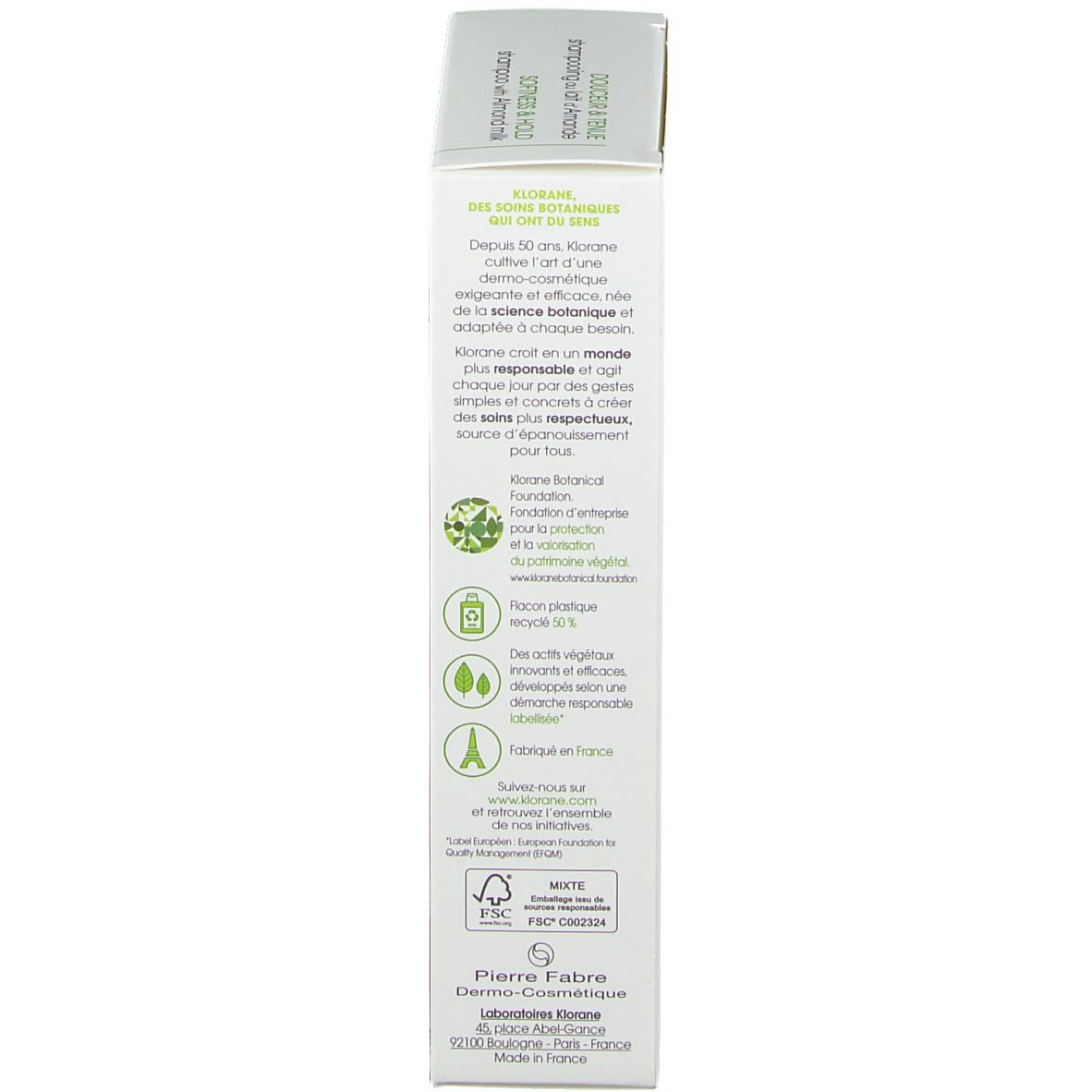 KLORANE Shampooing au lait d'Amande