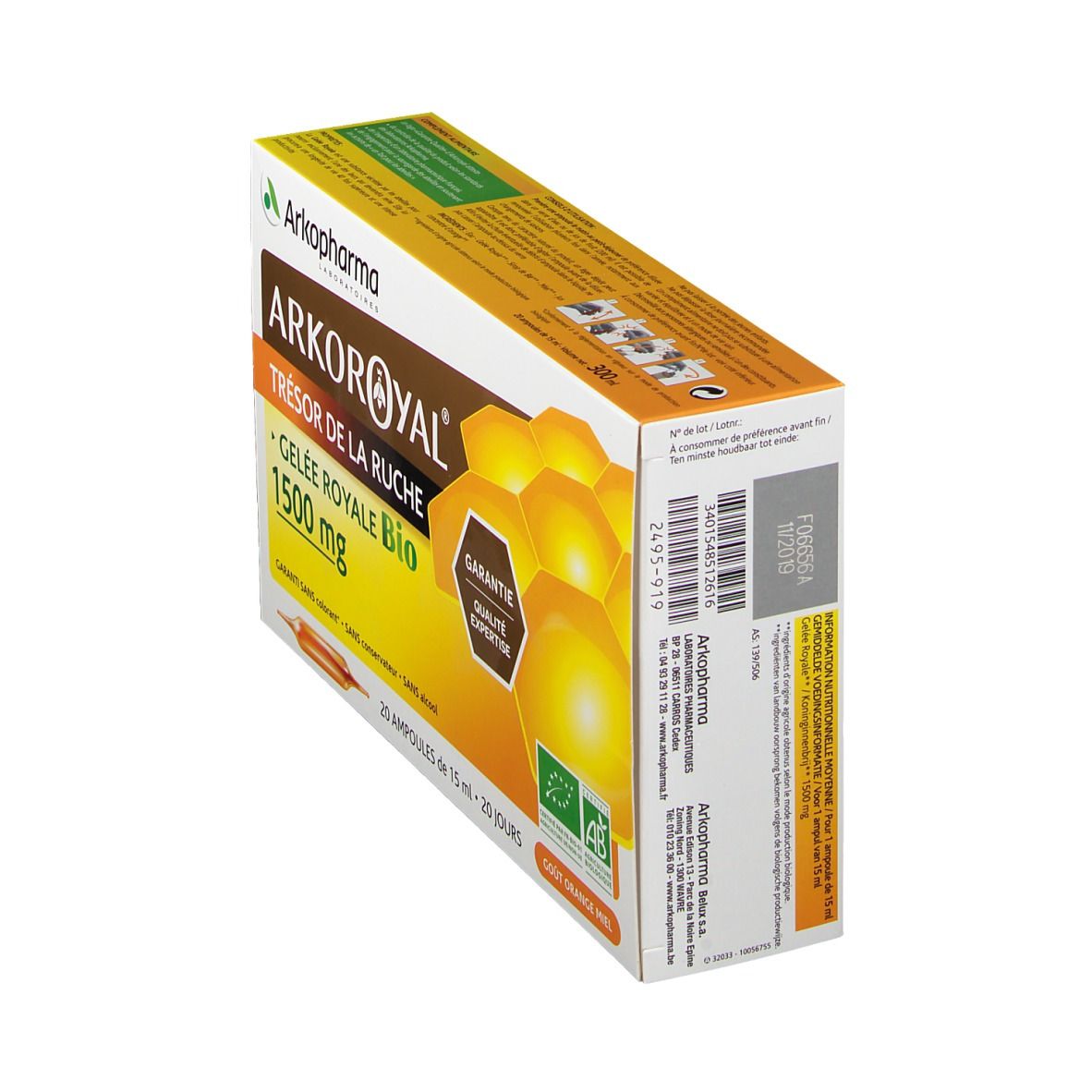 Arkopharma Arko Royal Gelée Royale 1500mg bio