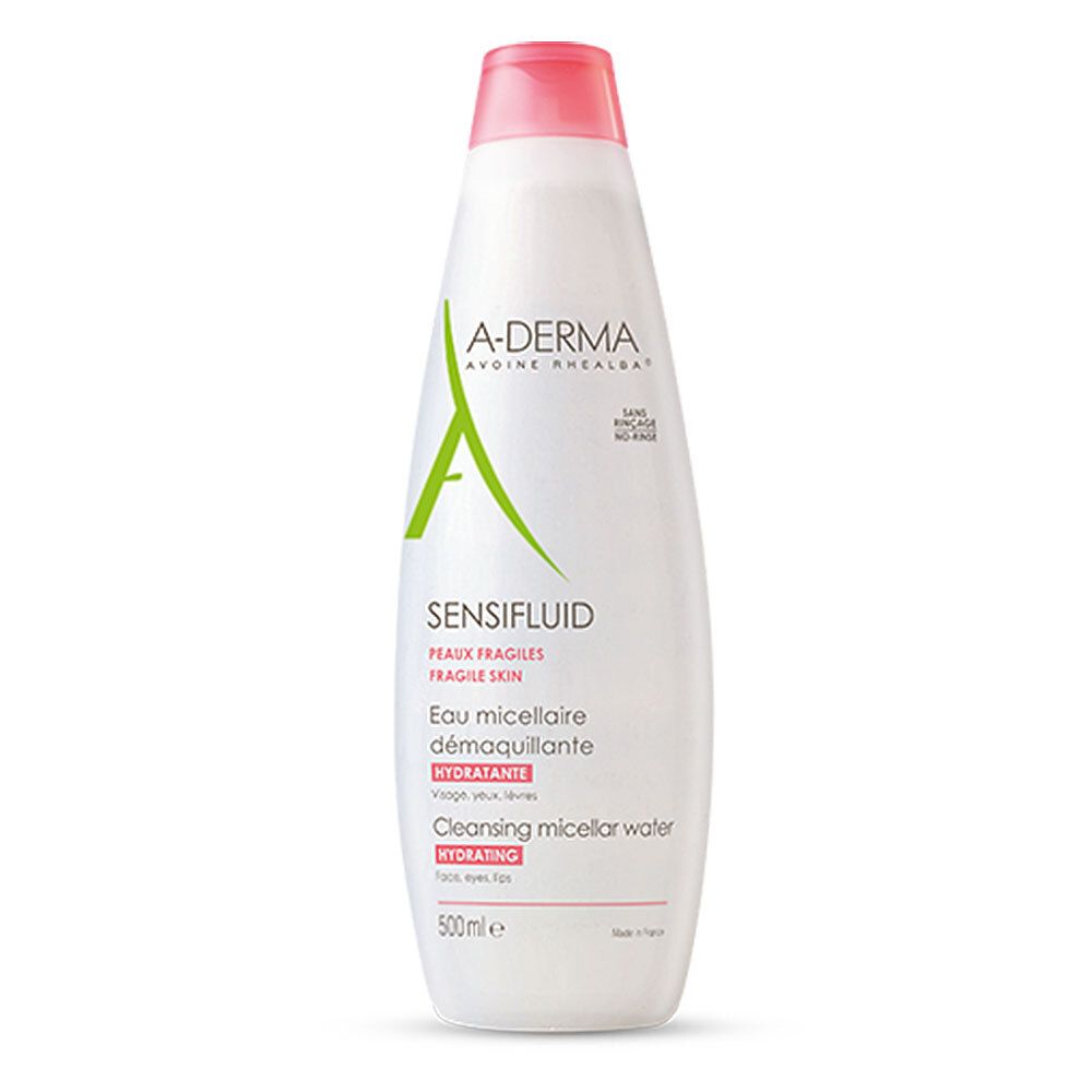 A-DERMA Sensifluid Eau Micellaire Démaquillante et Hydratante