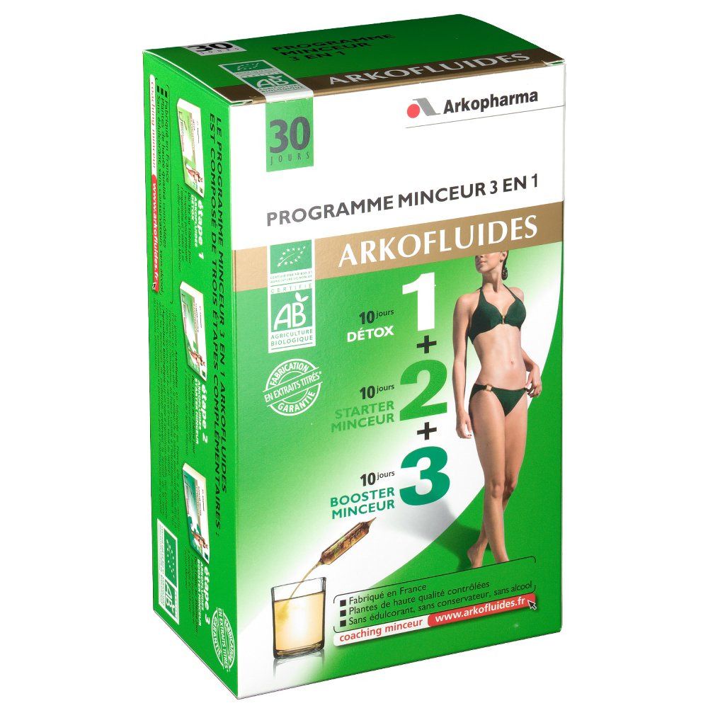 Arkopharma Arkofluides bio programme minceur 3 en 1