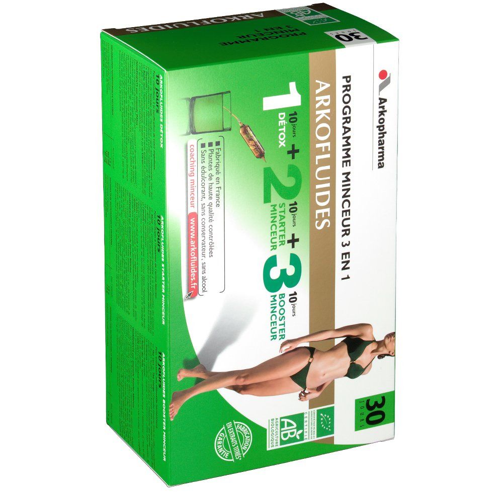 Arkopharma Arkofluides bio programme minceur 3 en 1