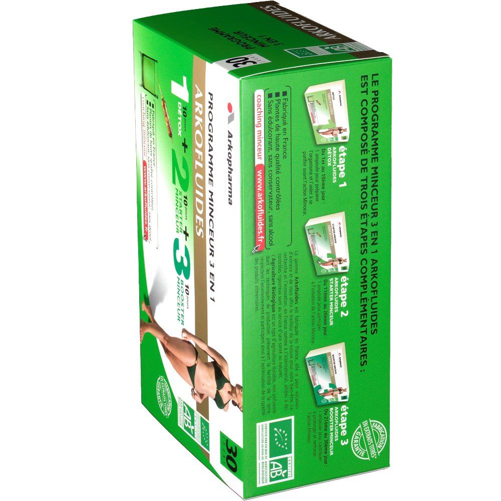 Arkopharma Arkofluides bio programme minceur 3 en 1