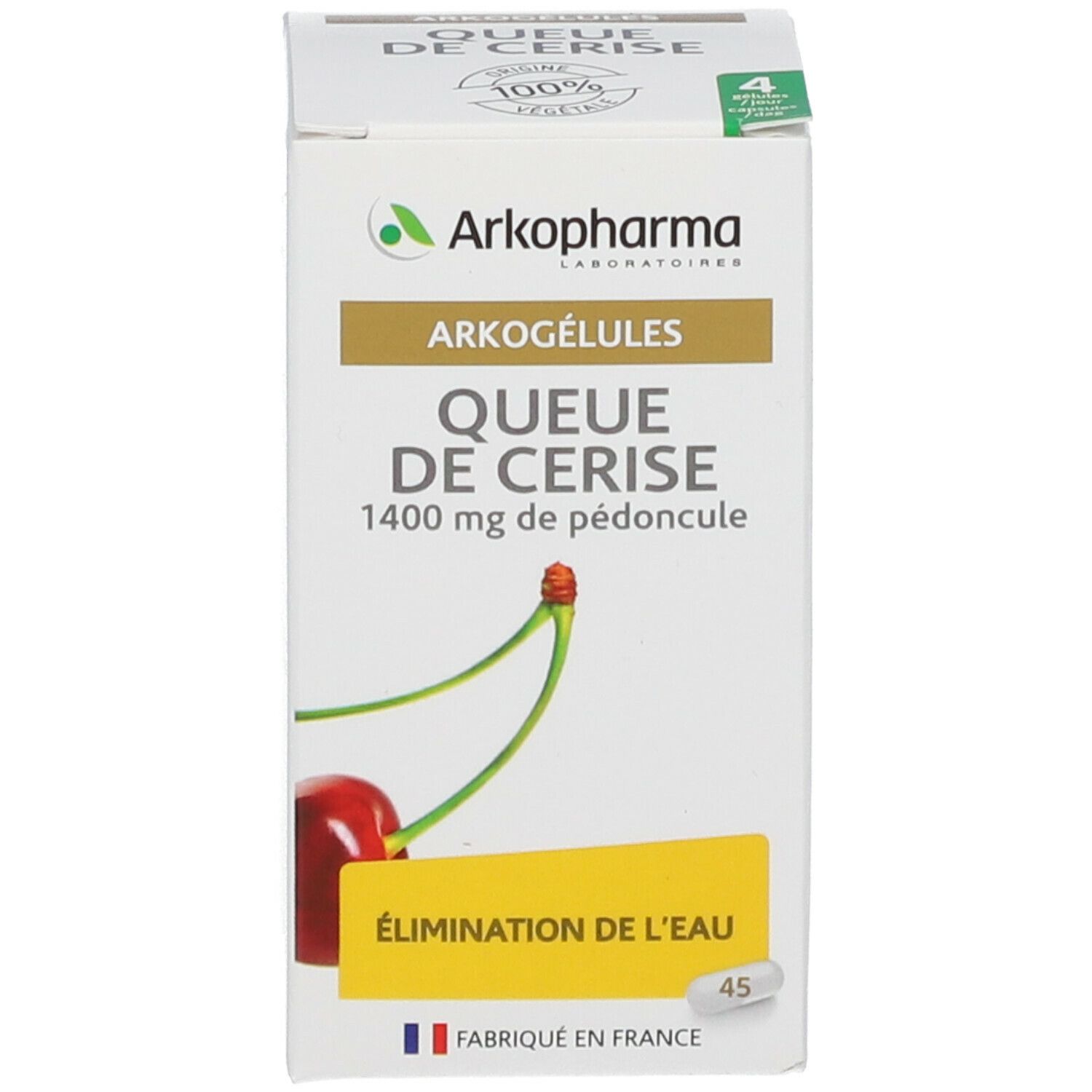 ARKOGELULES - Queues de Cerises - 45 Gélules - Pharmacie en ligne