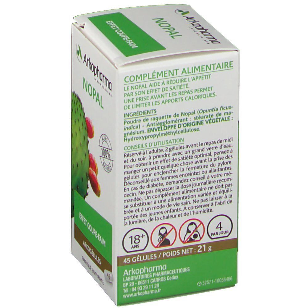 Arkopharma Arkogélules nopal