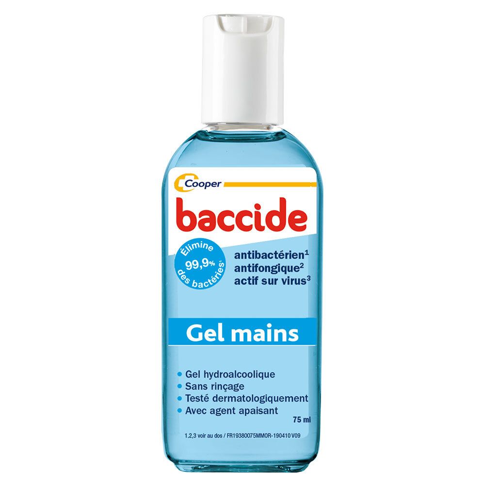 BACCIDE Gel Hydroalcoolique 75ML BLEU